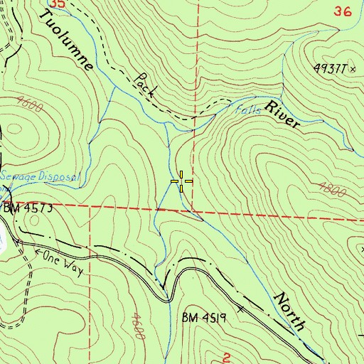 Topographic Map of Hazel Green Creek, CA