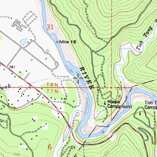 Topographic Map of Heck Creek, CA