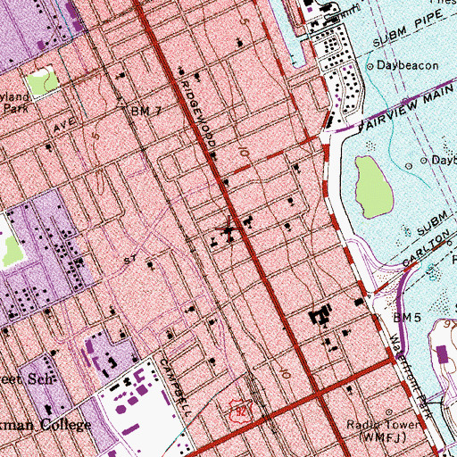 Topographic Map of Basilica School of Saint Paul, FL