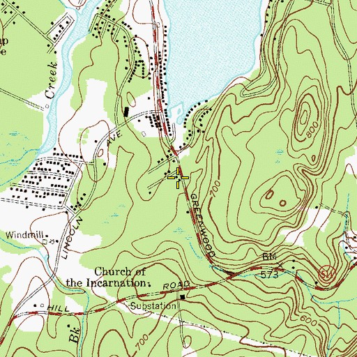 Topographic Map of Township of West Milford Fire Department Greenwood Forest Volunteer Fire Company 3, NJ