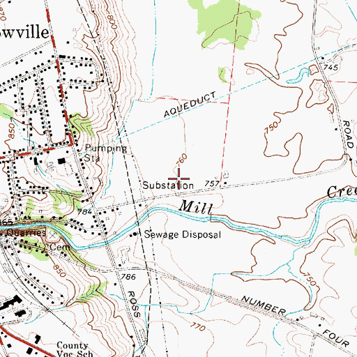 Topographic Map of Brookside Senior Living Community, NY