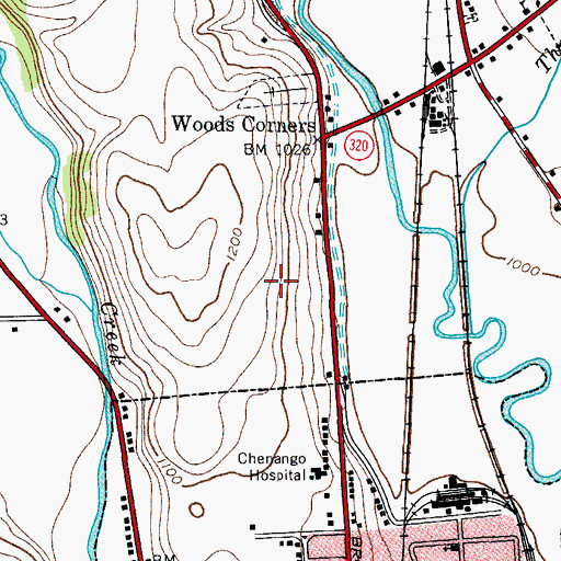 Topographic Map of Pearl and Everett Gilmour Health Care Facility, NY