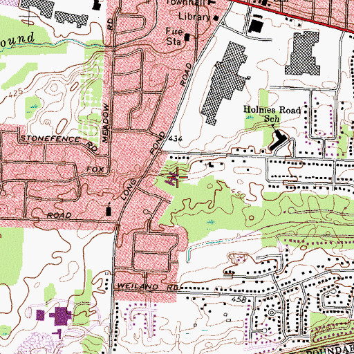 Topographic Map of West Side Manor, NY