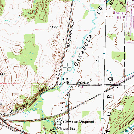 Topographic Map of Winding Creek Executive Course, NY