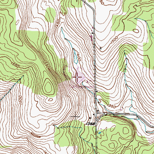 Topographic Map of Country Hills Campground, NY