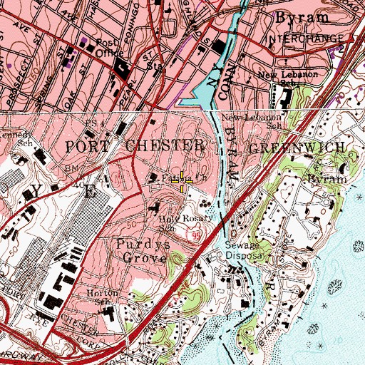Topographic Map of Bethel Sound of Praise Pentecostal Church, NY