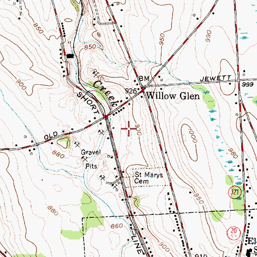 Topographic Map of Emerson United Church of Christ, NY
