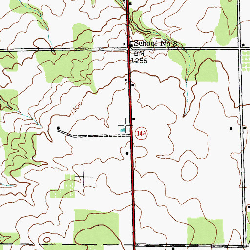 Topographic Map of Penn Yan Assembly of God, NY