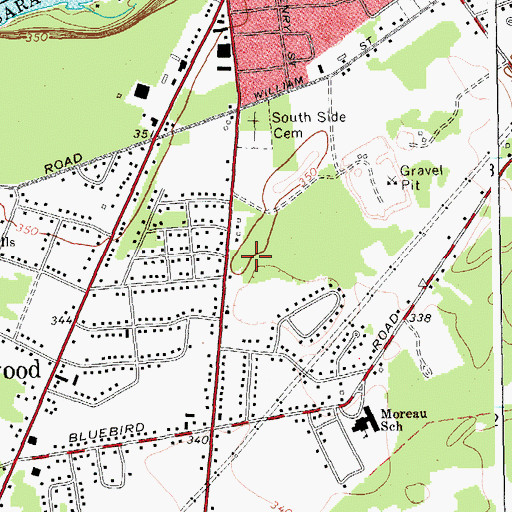 Topographic Map of Pine Knolls Alliance Church, NY