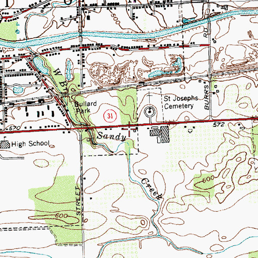 Topographic Map of Harvest Christian Fellowship, NY