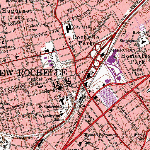 Topographic Map of Holy Light House Church, NY