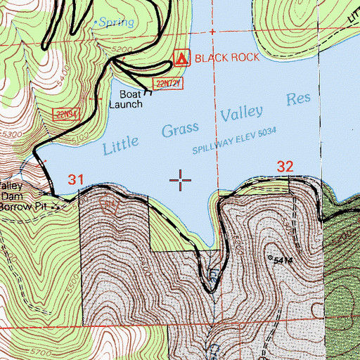 Topographic Map of Ice Creek, CA