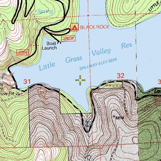 Topographic Map of Ice Creek, CA