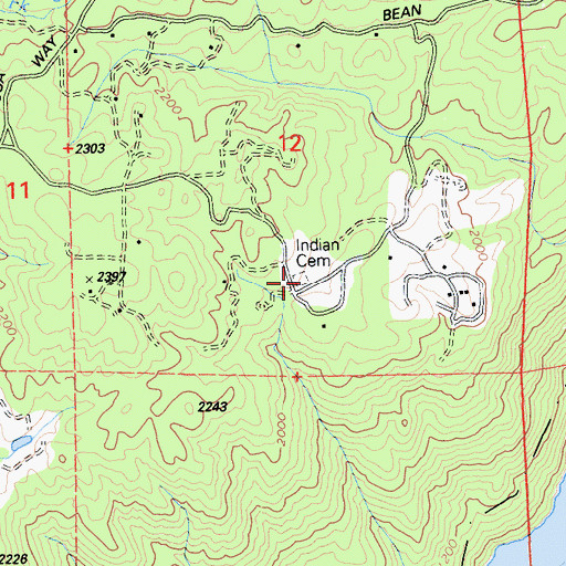 BALD ROCK INDIAN CEMETERY, CA