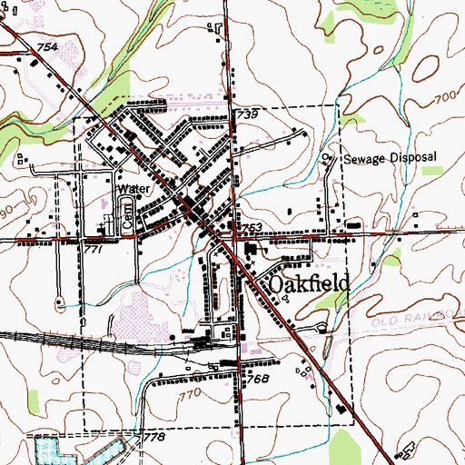 Topographic Map of Haxton Memorial Library, NY