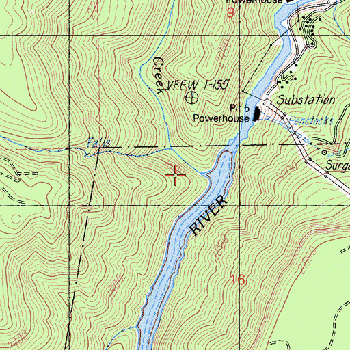 Topographic Map of Iron Canyon, CA