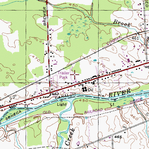 Topographic Map of Isle of Pines Mobile Home Park, NY