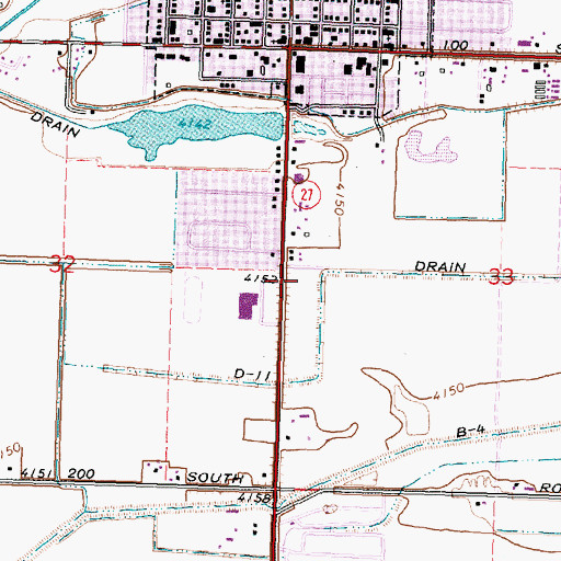Topographic Map of West End Fire Protection District, ID
