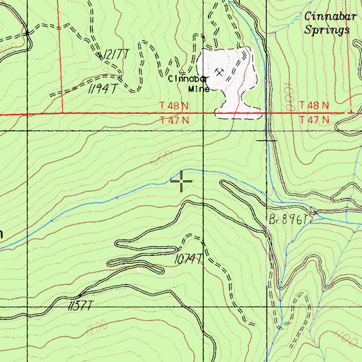 Topographic Map of Jaynes Canyon, CA