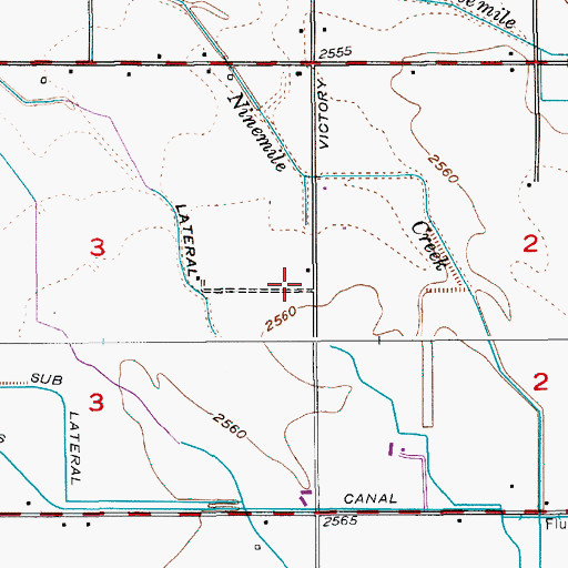 Topographic Map of Meridian Fire Department Station 2, ID