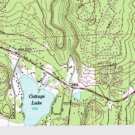 Topographic Map of Woodinville Fire and Life Safety District Station 35 - Cottage Lake, WA