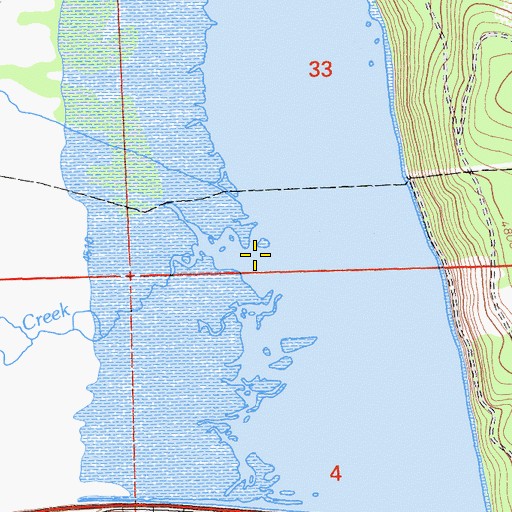 Topographic Map of Johnson Creek, CA