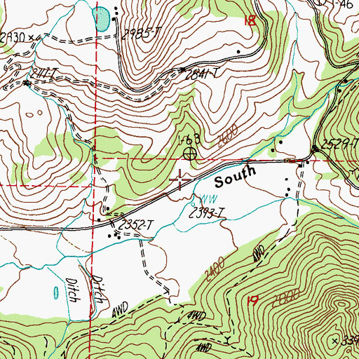 Topographic Map of Stevens County Fire District 2 Station 220, WA