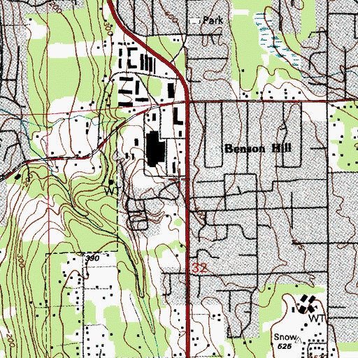 Topographic Map of Renton Fire and Emergency Services Department Station 13 / King County Fire Protection District 40, WA