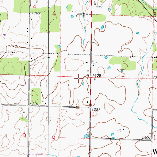 Topographic Map of Logan - Rogersville Fire Protection District, MO