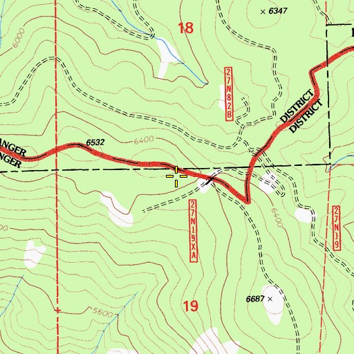 Topographic Map of Keddie Peak, CA
