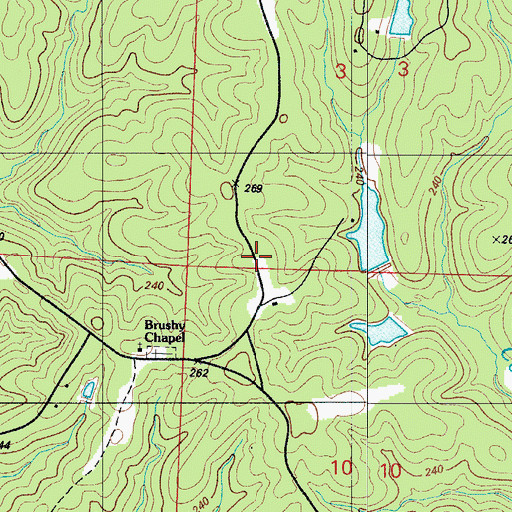 Topographic Map of Lakeview Heights Fire Protection District Station 3, MO