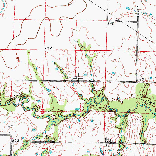 Topographic Map of Little Dixie Fire Protection District Station 3, MO