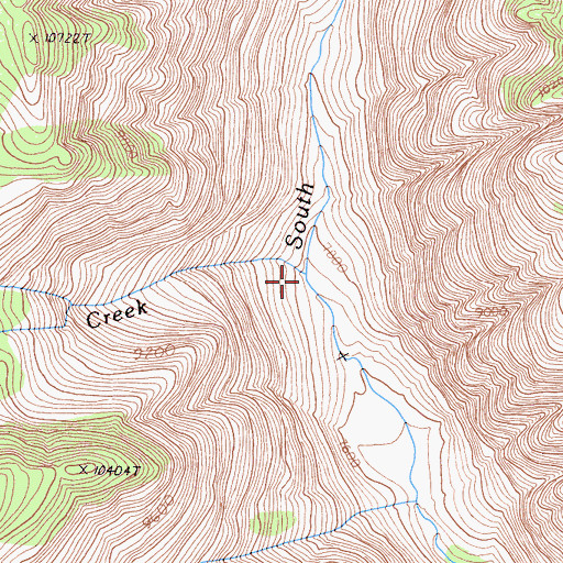 Topographic Map of Kid Creek, CA