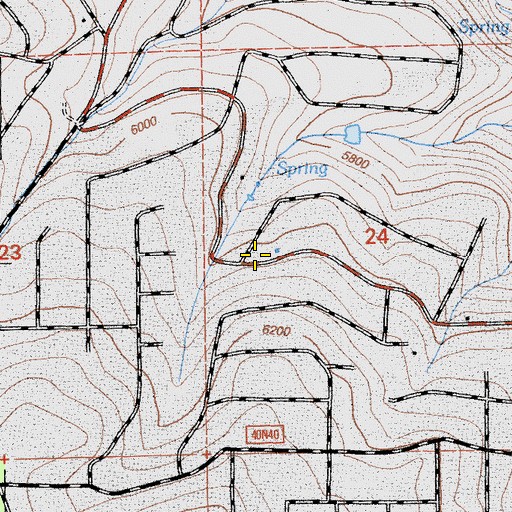 Topographic Map of California Department of Forestry and Fire Protection Lassen Modoc Unit Deer Springs, CA