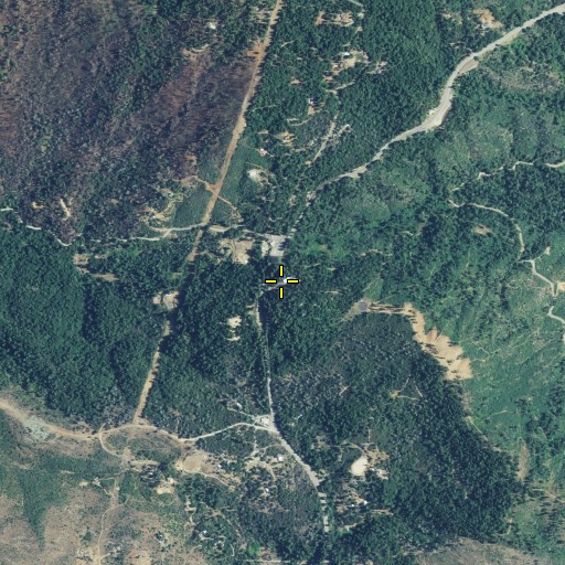 Aerial/Satellite Image of California Department of Forestry and Fire Protection Station 36 Jarbo Gap, CA