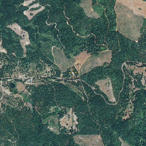 Aerial/Satellite Image of California Department of Forestry and Fire Protection Station 51 Feather Falls, CA