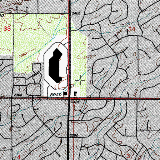 Topographic Map of Ina - La Cholla Commercial Center, AZ