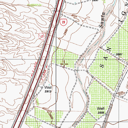 Topographic Map of Silver Springs Assisted Living Community, AZ