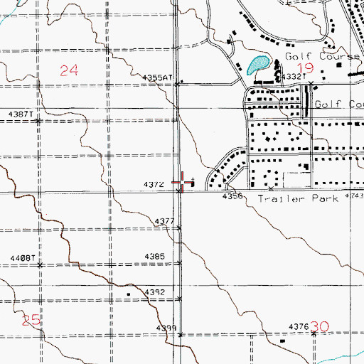 Topographic Map of Community Church of Sunsites, AZ