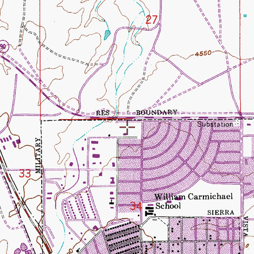Topographic Map of Sierra Vista First Church of God in Christ, AZ