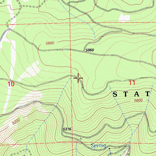 Topographic Map of Latour Demonstration State Forest, CA