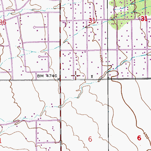 Topographic Map of Ramsey Road Church of Christ, AZ