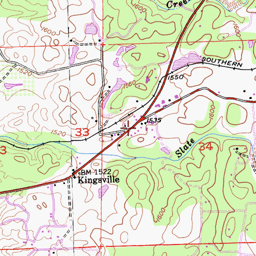 Topographic Map of Department of Forestry and Fire Protection Station 43 El Dorado, CA