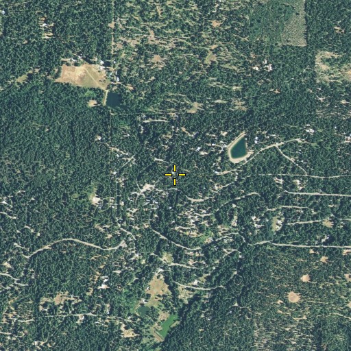 Aerial/Satellite Image of Pioneer Fire Protection District Grizzly Flats Fire Station 35, CA