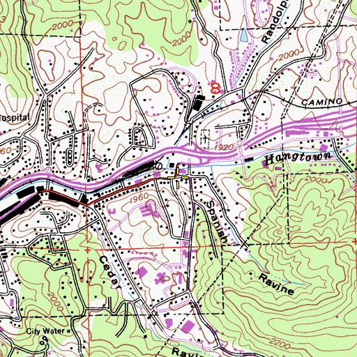 Topographic Map of El Dorado County Fire District Station 26 - Placerville, CA