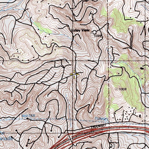 Topographic Map of Moraga - Orinda Fire District Station 43, CA