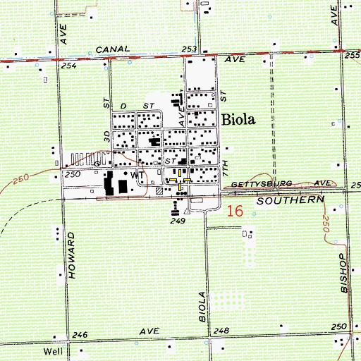 Topographic Map of North Central Fire Protection District Station 23, CA