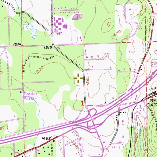 Topographic Map of El Dorado County Fire Protection District Station 28 Shingle Springs, CA