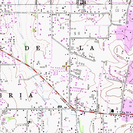 Topographic Map of Department of Forestry and Fire Protection Petaluma Station, CA