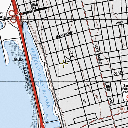 Topographic Map of Bayer Emergency Response Team, CA